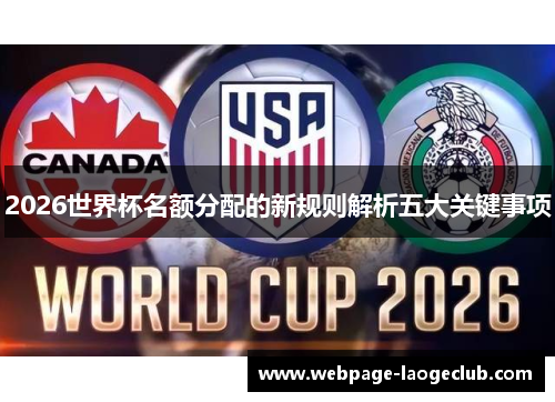 2026世界杯名额分配的新规则解析五大关键事项